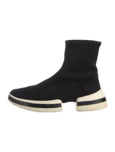 Pre-owned Stuart Weitzman Suede Sock Boots In Multi