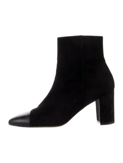 Pre-owned Stuart Weitzman Suede Sock Boots In Multi