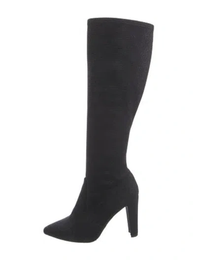 Pre-owned Stuart Weitzman Suede Sock Boots In Red