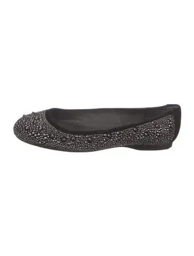 Pre-owned Stuart Weitzman Suede Studded Accents Flats In Multi