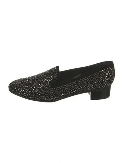 Pre-owned Stuart Weitzman Suede Studded Accents Pumps In Black