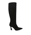 Stuart Weitzman Suede Vinnie Boots 85 In Black