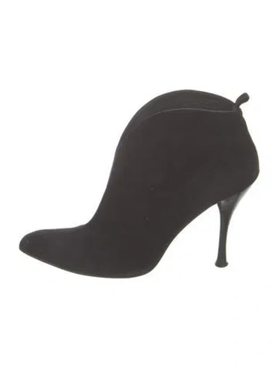 Pre-owned Stuart Weitzman Suede Western Boots In Multi