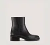 Stuart Weitzman Sully Zip Bootie In Black