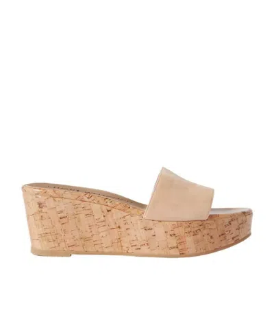 Stuart Weitzman Summer Wedges In Nude