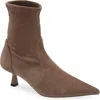 Stuart Weitzman Supersculpt Bootie In Brown