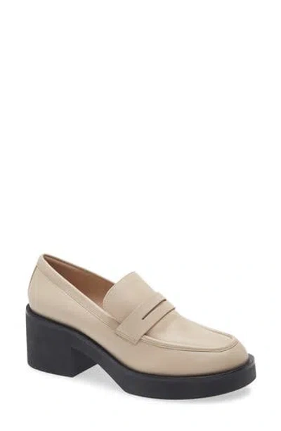 Stuart Weitzman Sussex Loafer In Museline/ Black