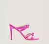 Stuart Weitzman Sw Bow 100 Slide In Flamingo