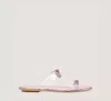 Stuart Weitzman Sw Bow Slide In Clear/cotton Candy