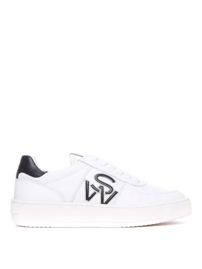 STUART WEITZMAN SW COURTSIDE LOGO SNEAKERS