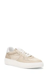 Stuart Weitzman Sw Courtside Sneaker In Linen/linen/white