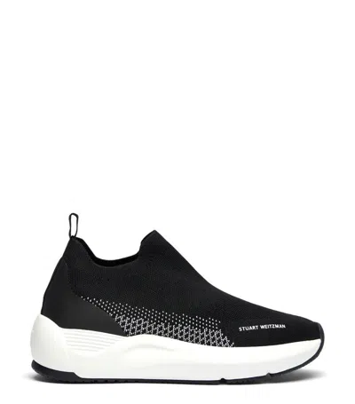 Stuart Weitzman Sw Glide Sneaker;blk;10  B In Black
