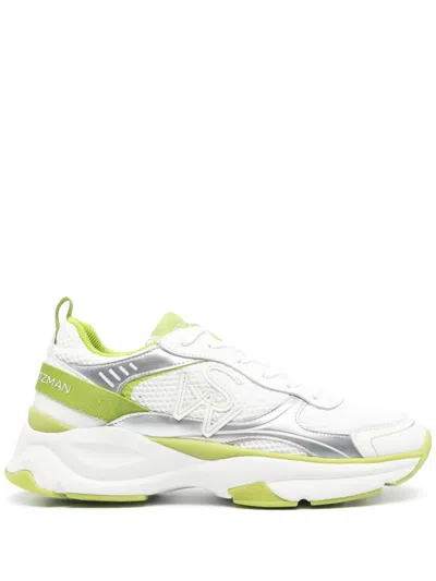 Stuart Weitzman Sw Panelled Sneakers In White