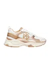Stuart Weitzman Multicolor Sneakers With Logo Embroidery On The Side And Logo Patch On The Heel In Leather And Mesh  In White
