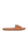 STUART WEITZMAN STUART WEITZMAN, SW SIGNATURE SLIDE, LAST CHANCE, TAN, SMOOTH CALF