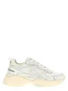 Stuart Weitzman Chunky Mesh Pull Tab Sneakers In White