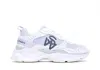 Stuart Weitzman Leather And Mesh Sneakers In White