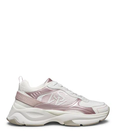Stuart Weitzman The Sw Trainer In White & Pink