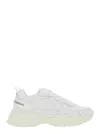 Stuart Weitzman White Sneakers With Logo Embroidery On The Side And Logo Patch On The Heel In Leather And Mesh Woman In White
