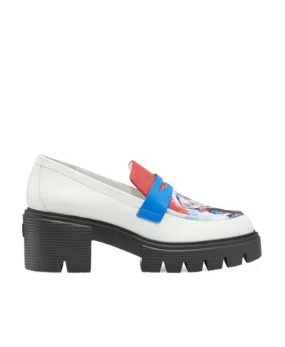 Stuart Weitzman Sw X Kidsuper Co-branded Logo Loafers