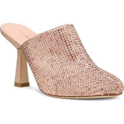 Stuart Weitzman Talia Shine Mule 85 In Pink