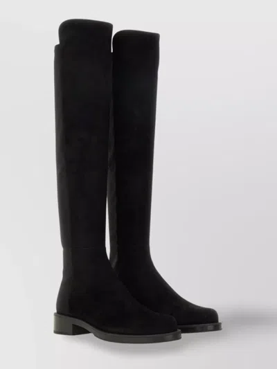 Stuart Weitzman Tall Suede Block Heel Boots