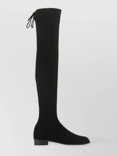 STUART WEITZMAN TALL SUEDE BOOTS WITH ALMOND TOE