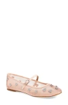 Stuart Weitzman Tammy Crystal Mary Jane Ballet Flat