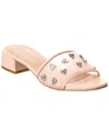 Stuart Weitzman Tammy Crystal Slide Sandal In Pink