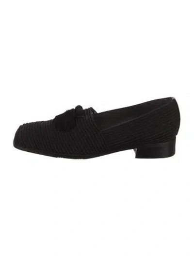 Pre-owned Stuart Weitzman Tassel Accents In Black