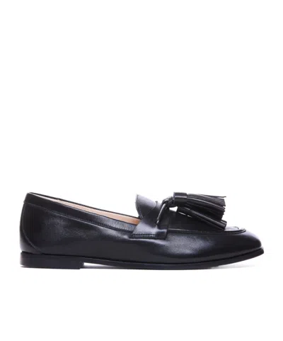 Stuart Weitzman Tassel Detailed Slip-on Loafers In Black