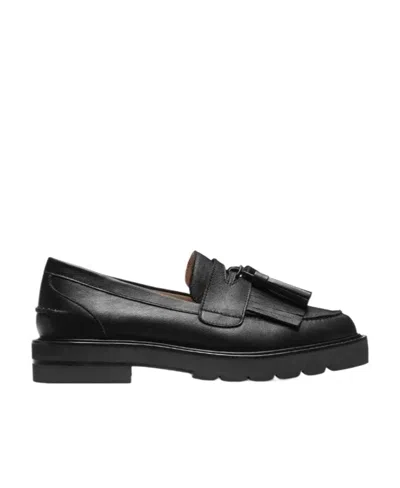 Stuart Weitzman Tassel Details Love Shoes In Black