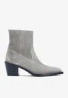 Stuart Weitzman 60mm Suede Pointed-toe Heeled Cowboy Boots