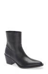 Stuart Weitzman Tate Bootie In Black Leather