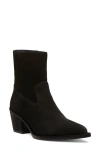 Stuart Weitzman Tate Bootie In Black Suede