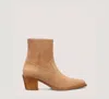 Stuart Weitzman Tate Bootie In New Camel & Caramel
