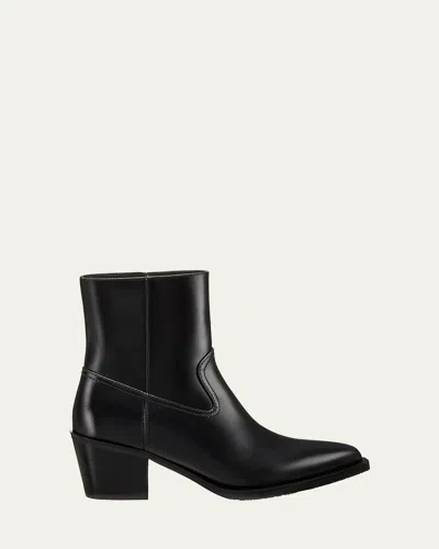 STUART WEITZMAN TATE CALFSKIN WESTERN BOOTIES