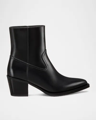 STUART WEITZMAN TATE CALFSKIN WESTERN BOOTIES