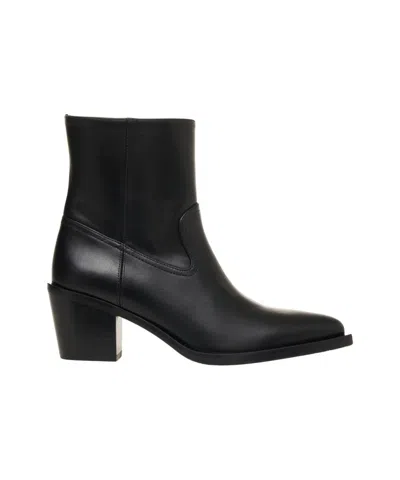 Stuart Weitzman 'tate' Leather Boots In Black