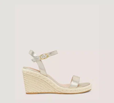 Stuart Weitzman Teddi The Sw Outlet In Platino Gold
