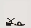 Stuart Weitzman The Dani 35 Block Sandal In Black