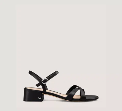 Stuart Weitzman The Dani 35 Block Sandal In Black