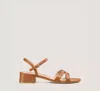 Stuart Weitzman The Dani 35 Block Sandal In Nougat