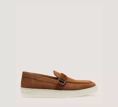 Stuart Weitzman The Hamptons Buckle Loafer In Tan