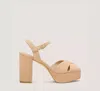 Stuart Weitzman The Ivona In Golden Beige