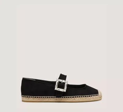 Stuart Weitzman The June Espadrille Flat In Black