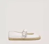 Stuart Weitzman The June Espadrille Flat In White