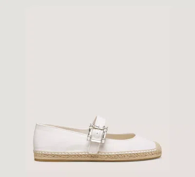 Stuart Weitzman The June Espadrille Flat In White