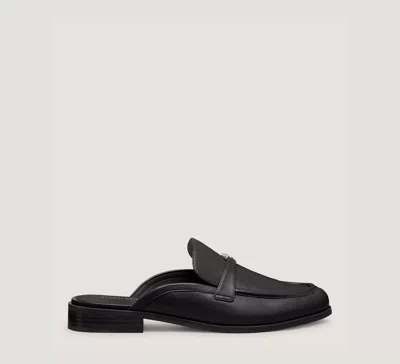Stuart Weitzman The Liana Logo Mule In Black