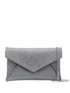 Stuart Weitzman The Loveletter Clutch Bags In Grey